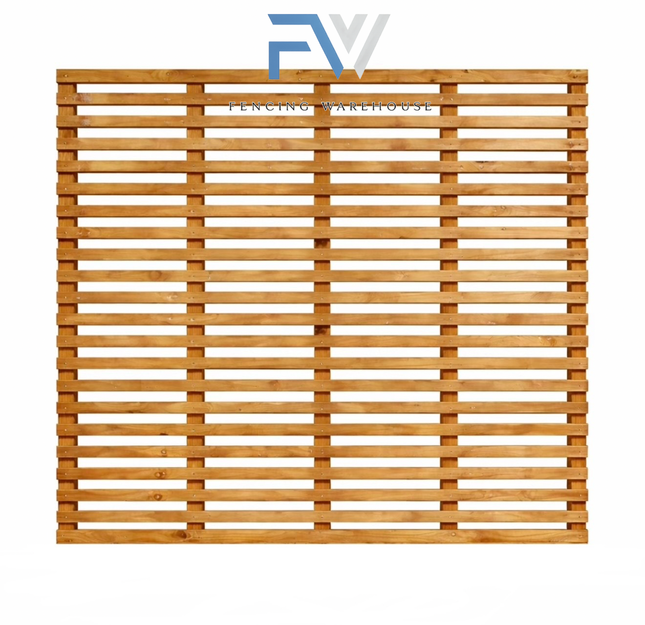 6FT X 5FT (1.5M) Privacy Slatted Trellis Fence Topper