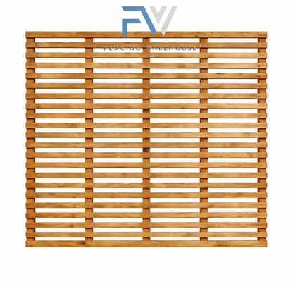 6FT X 5FT (1.5M) Privacy Slatted Trellis Fence Topper