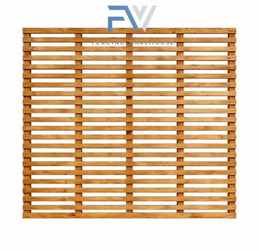 6FT X 6FT (1.8) Privacy Slatted Trellis Fence Topper