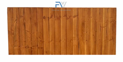 6FT X 4FT Closeboard Fence Panel - Pressure Treated Brown