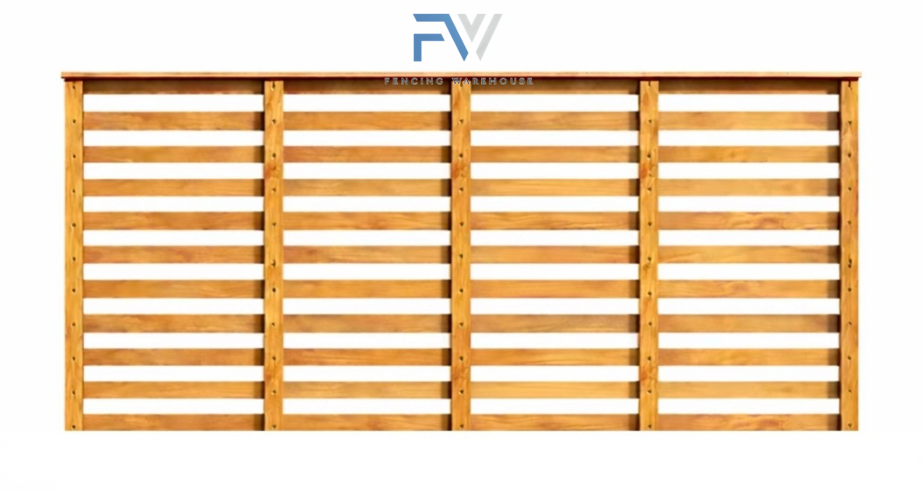 slatted timber trellis