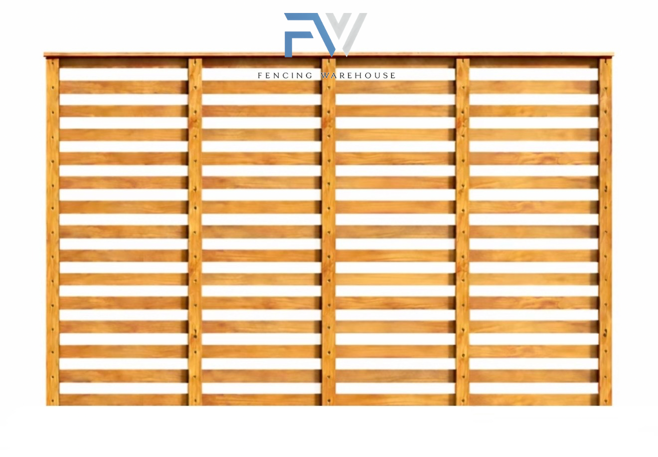 slatted timber trellis