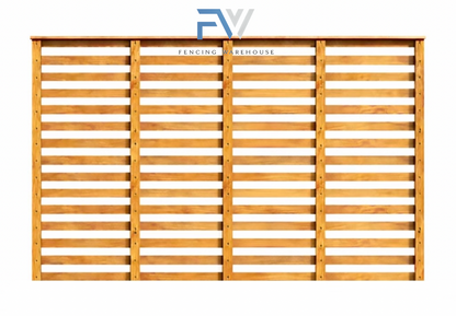 slatted timber trellis