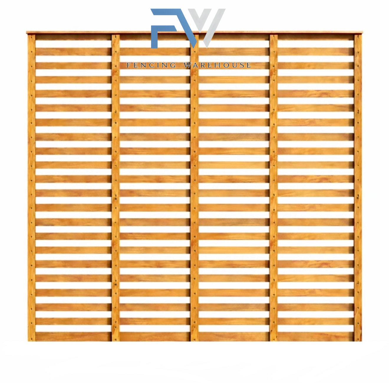 slatted timber trellis