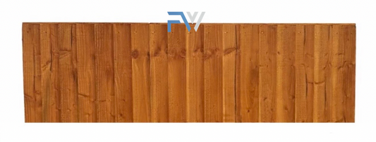 6FT X 2FT Ultra Heavy Duty Closeboard Fence Panel - Pressure Treated Brown