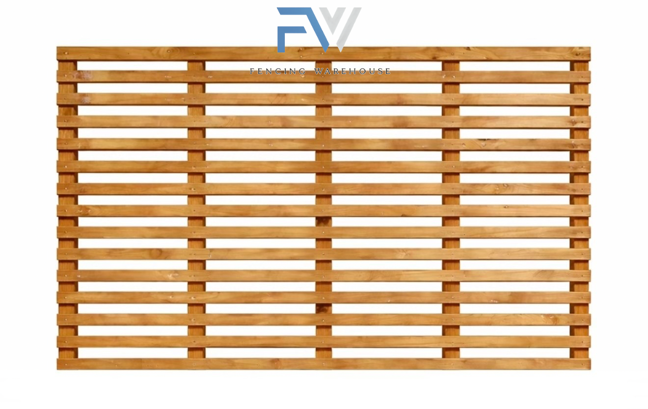 6FT X 4FT (1.2M) Privacy Slatted Trellis Fence Topper