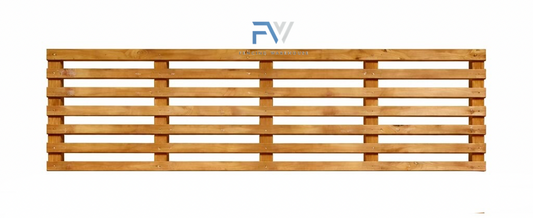 6FT X 2FT (0.6M) Privacy Slatted Trellis Fence Topper